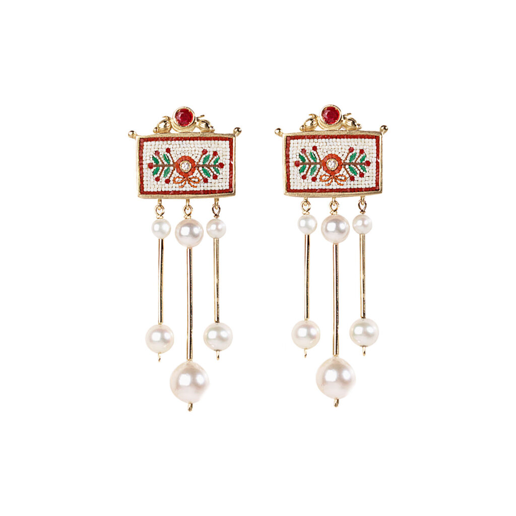 Pompei Earrings front view