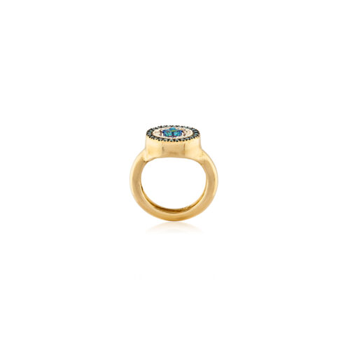 Sky Beetle Ring front view