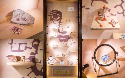 Le Sibille's jewelry showcase in the Ritz Hotel in Paris